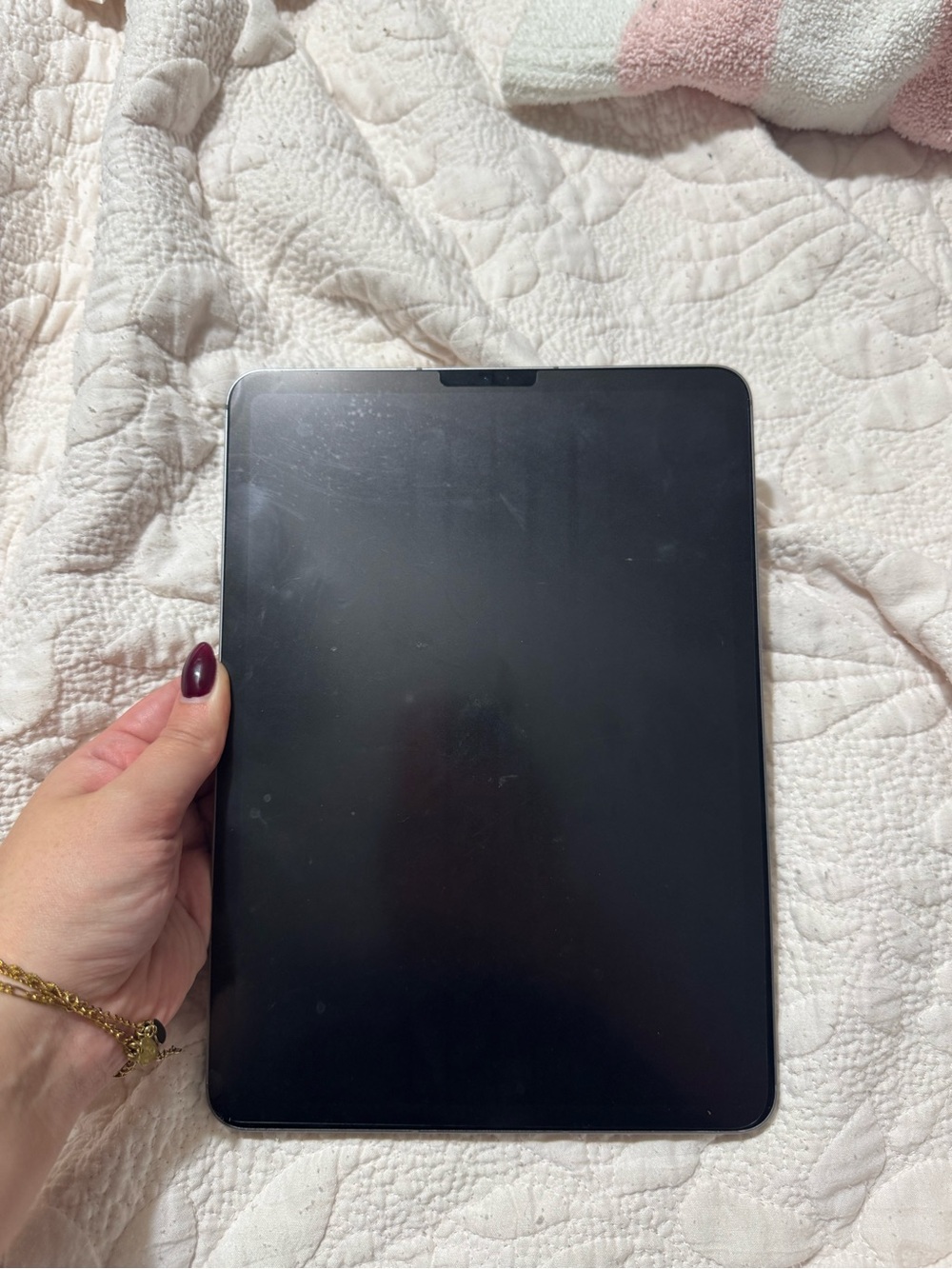 Apple Black Tablet with Slim Bezel